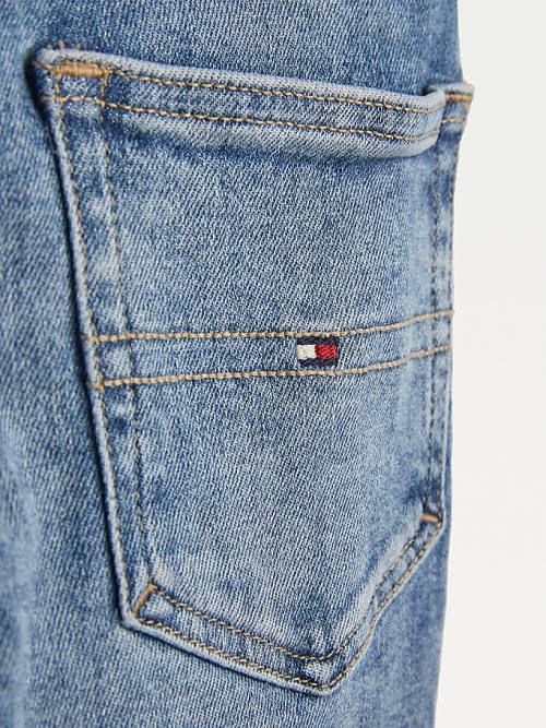 Dječake Tommy Hilfiger Scanton Slim Faded Hemp Farmerke Denim Plava | TH179QMW