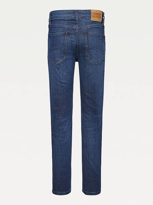 Dječake Tommy Hilfiger Scanton Slim Faded Farmerke Denim Plava | TH196JHT