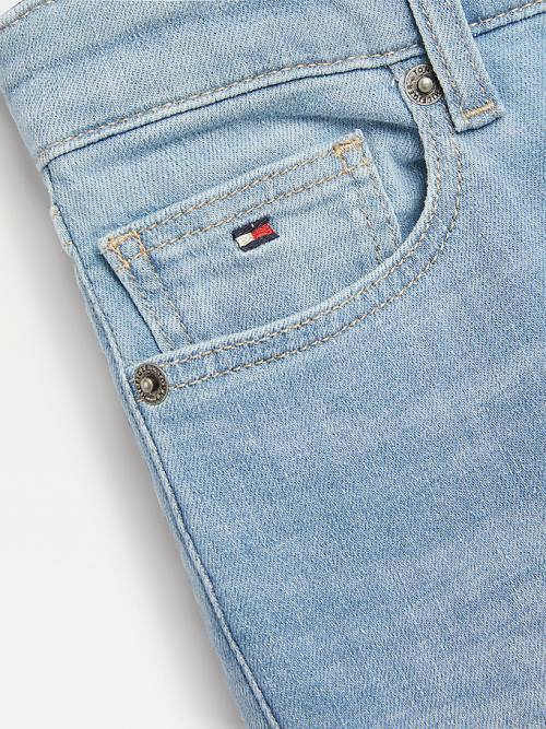 Dječake Tommy Hilfiger Simon Skinny Faded Farmerke Denim Plava | TH380GIV