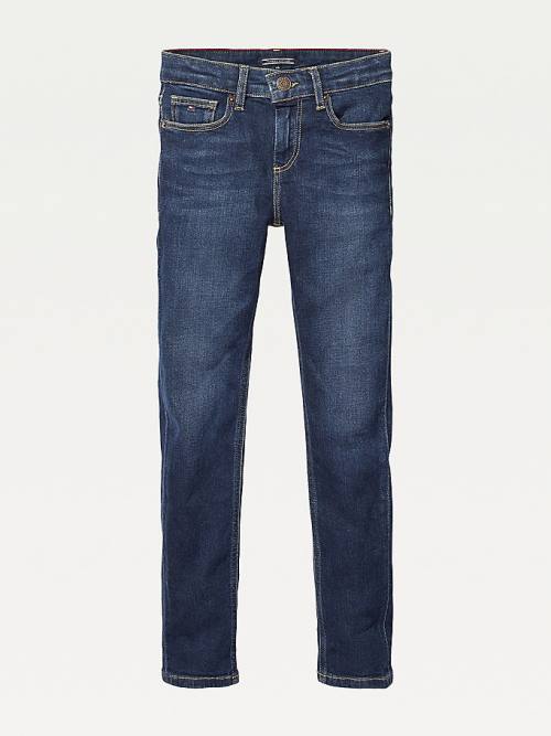 Dječake Tommy Hilfiger Slim Fit Farmerke Denim Plava | TH238MND