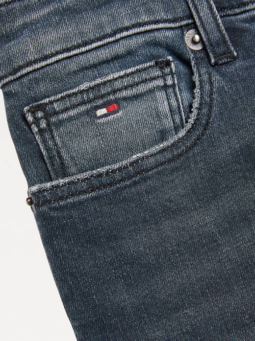 Dječake Tommy Hilfiger Spencer Skinny Faded Farmerke Denim Plava | TH946BWY