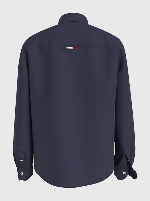 Dječake Tommy Hilfiger Stretch Organic Cotton Pique Košulje Plava | TH054DYL