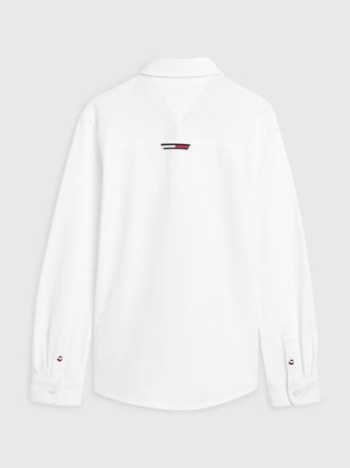 Dječake Tommy Hilfiger Stretch Organic Cotton Pique Košulje Bela | TH402PWX