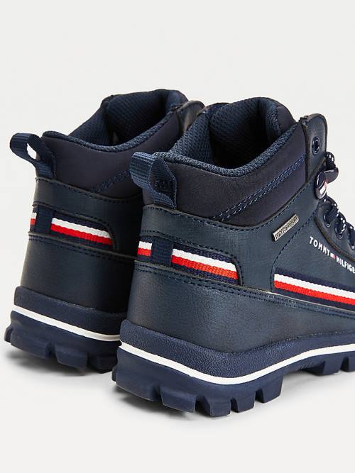 Dječake Tommy Hilfiger TH Tech Lace-Up Ankle Booties Čizme Plava | TH027FDU