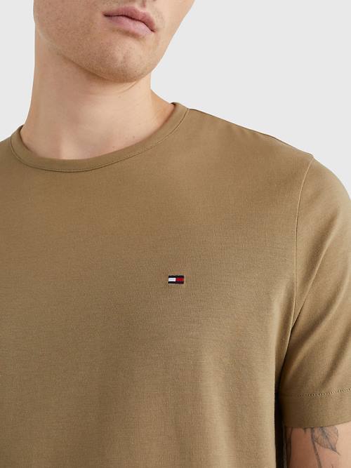 Muške Tommy Hilfiger 1985 Essential Flag Majice Braon | TH023EYC