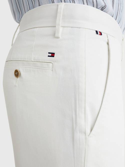 Muške Tommy Hilfiger 1985 Essential Straight Chinos Pantalone Bela | TH741KOV