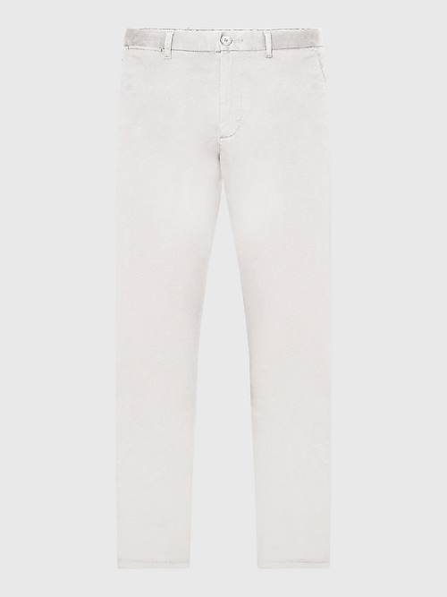 Muške Tommy Hilfiger 1985 Essential Straight Chinos Pantalone Bela | TH741KOV