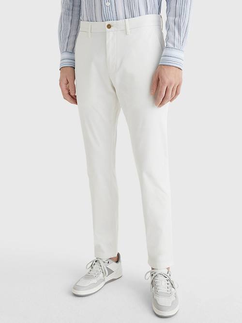 Muške Tommy Hilfiger 1985 Essential Straight Chinos Pantalone Bela | TH741KOV