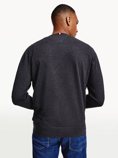 Muške Tommy Hilfiger 1985 Essential TH Flex Sweatshirt Džemper Siva | TH364PJN