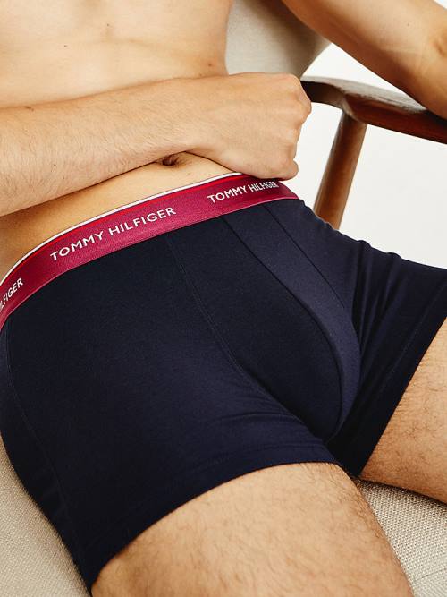 Muške Tommy Hilfiger 3-Pack Premium Essential Trunks Donji veš Crna | TH123PGU