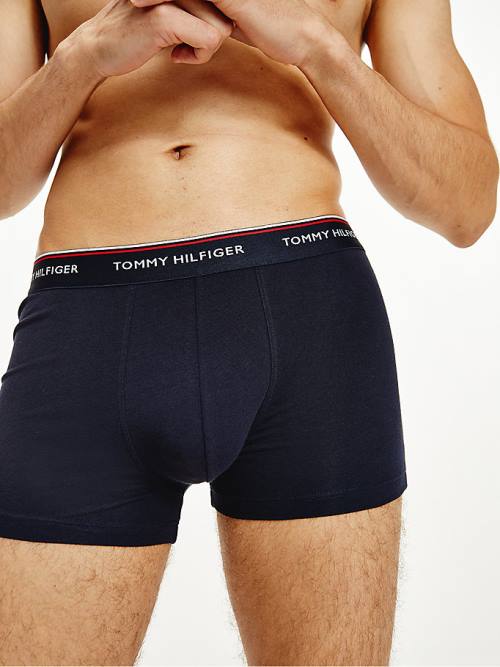 Muške Tommy Hilfiger 3-Pack Premium Essential Trunks Donji veš Crna | TH123PGU