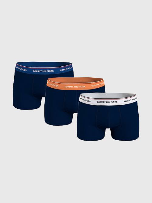 Muške Tommy Hilfiger 3-Pack Premium Essential Trunks Donji veš Braon | TH293WPO