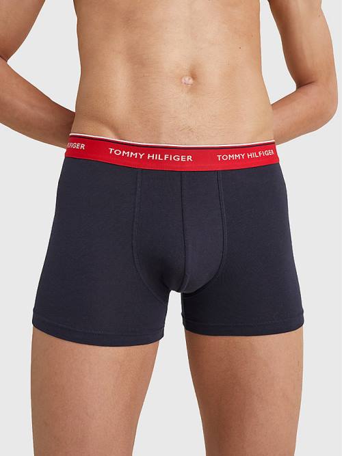 Muške Tommy Hilfiger 3-Pack Premium Logo Waistband Trunks Donji veš Žuta | TH718MSB