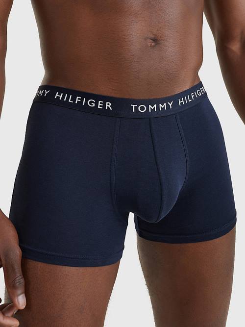 Muške Tommy Hilfiger 3-Pack Repeat Logo Trunks Donji veš Narandžasta | TH162LWD