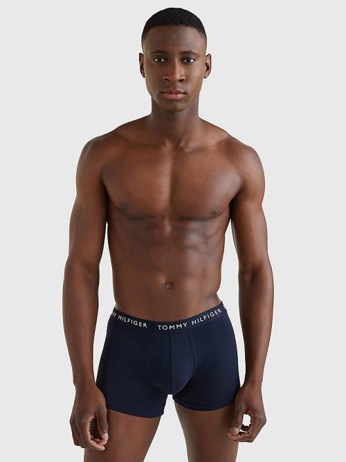 Muške Tommy Hilfiger 3-Pack Repeat Logo Trunks Donji veš Narandžasta | TH162LWD