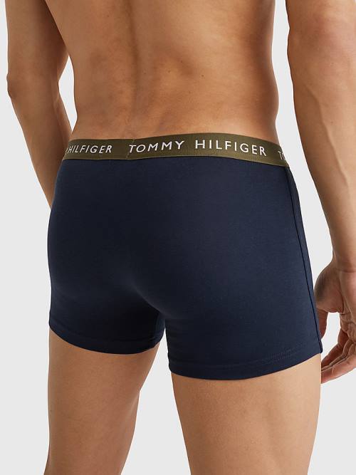 Muške Tommy Hilfiger 3-Pack Repeat Logo Trunks Donji veš Braon | TH214IUZ