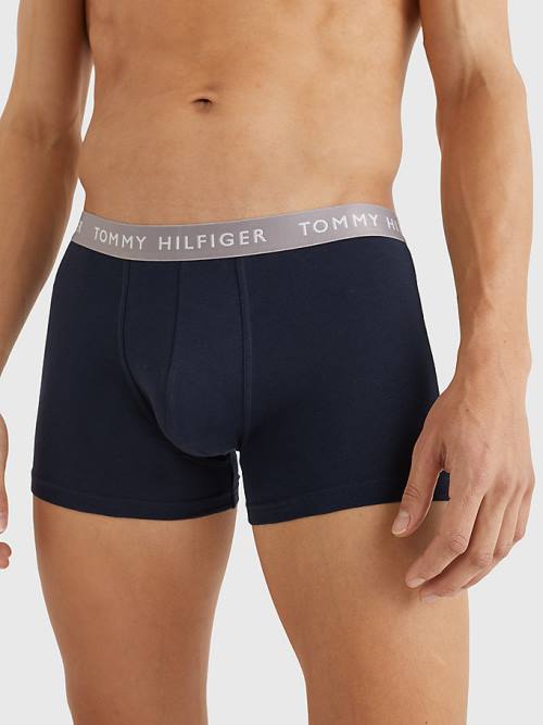 Muške Tommy Hilfiger 3-Pack Repeat Logo Trunks Donji veš Braon | TH214IUZ