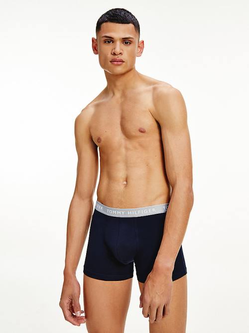 Muške Tommy Hilfiger 3-Pack Repeat Logo Trunks Donji veš Braon | TH291PFM