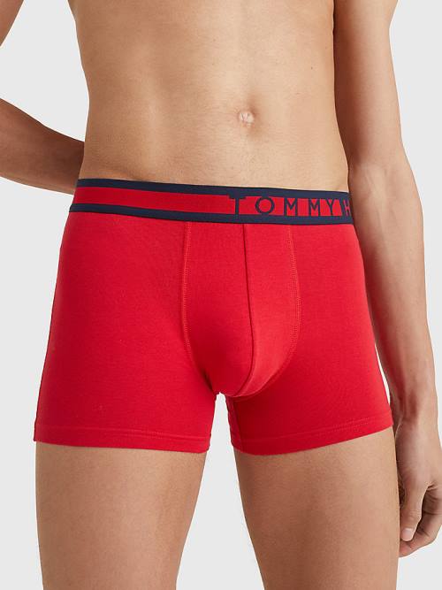 Muške Tommy Hilfiger 3-Pack Statement Waistband Trunks Donji veš Šarena | TH437YAI