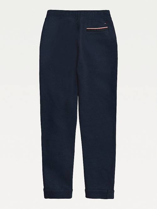 Muške Tommy Hilfiger Adaptive Drawstring Joggers Pantalone Plava | TH184XBI