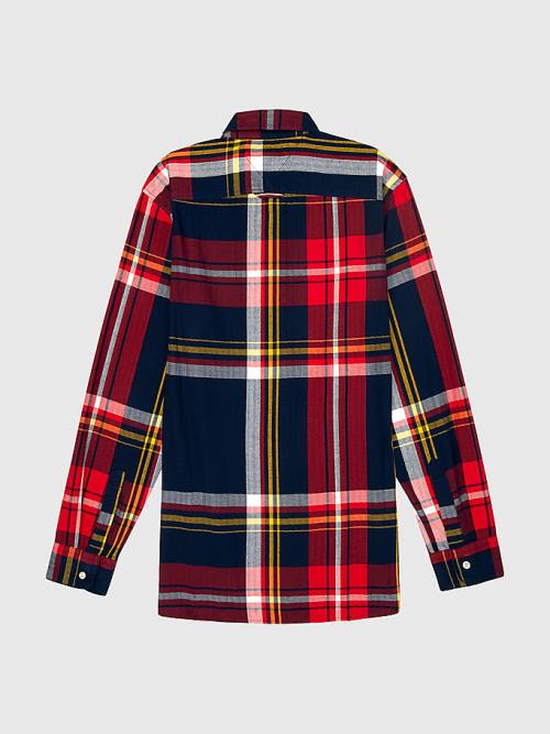 Muške Tommy Hilfiger Adaptive Plaid Check Slim Fit Košulje Šarena | TH109WSD