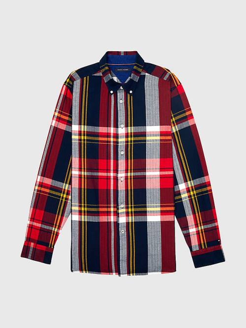 Muške Tommy Hilfiger Adaptive Plaid Check Slim Fit Košulje Šarena | TH109WSD