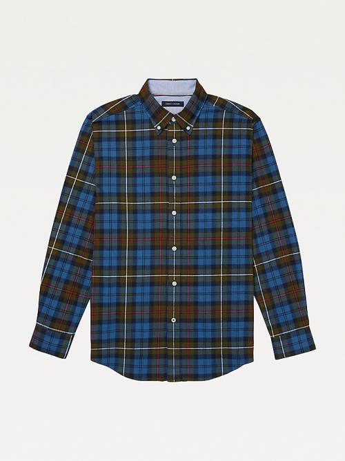 Muške Tommy Hilfiger Adaptive Plaid Check Regular Fit Košulje Šarena | TH162DMB