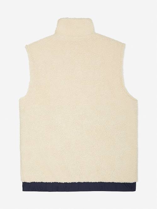 Muške Tommy Hilfiger Adaptive Recycled Reversible Vest Kaputi Bela | TH139ATR