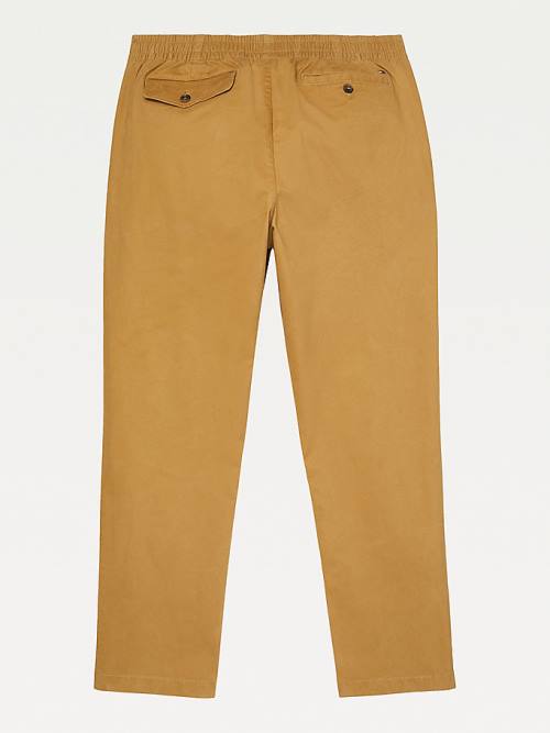 Muške Tommy Hilfiger Adaptive Stretch Cotton Chinos Pantalone Kaki | TH724BRK