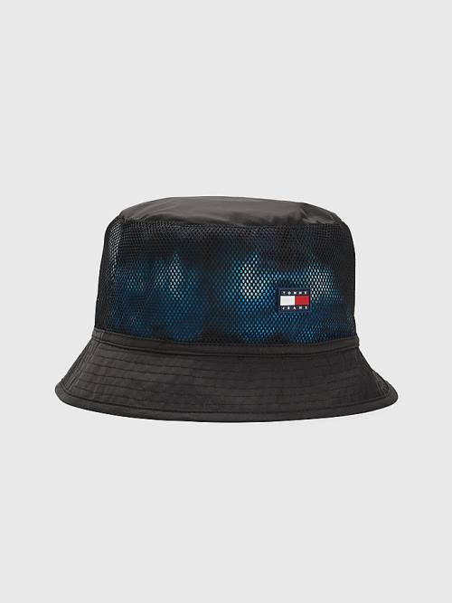 Muške Tommy Hilfiger Adventure Reversible Bucket Kape Crna | TH691ULB