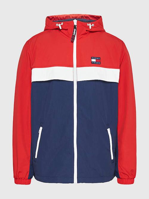 Muške Tommy Hilfiger Badge Chicago Windbreaker Jakna Plava | TH960QWB