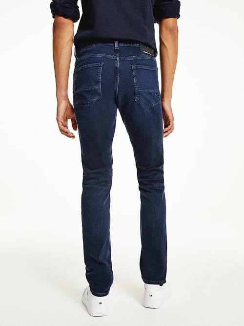 Muške Tommy Hilfiger Bleecker Slim Faded Farmerke Denim Plava | TH961VSE