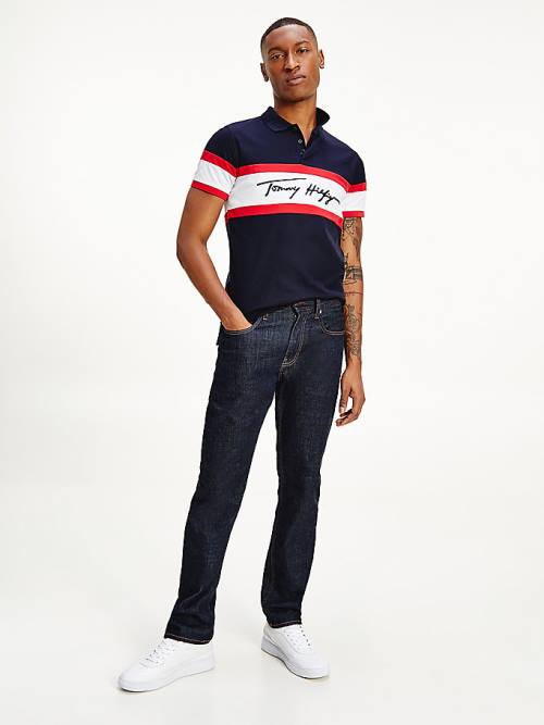 Muške Tommy Hilfiger Bleecker Slim Farmerke Denim Plava | TH592PXQ