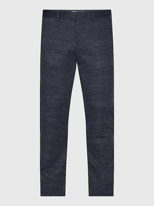 Muške Tommy Hilfiger Bleecker Slim Fit Jersey Pantalone Plava | TH607PMO