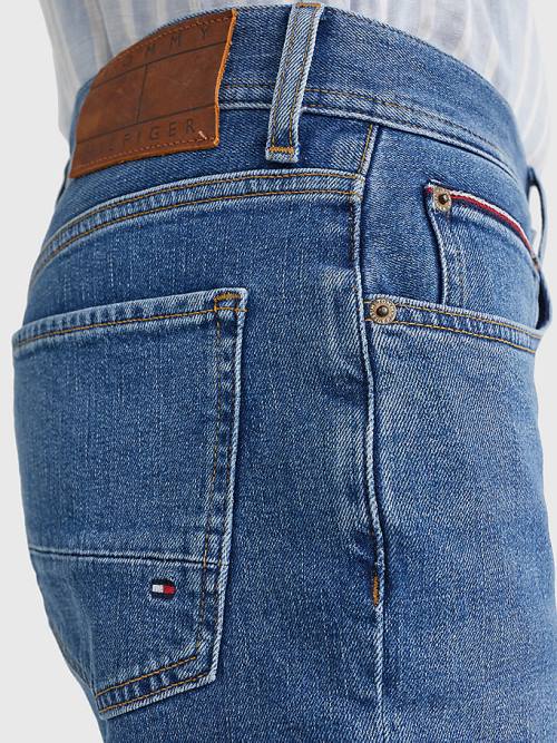 Muške Tommy Hilfiger Brooklyn Faded Regular Šortsevi Denim Plava | TH682DJT