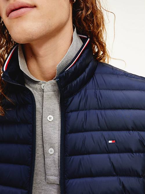 Muške Tommy Hilfiger CORE PACKABLE DOWN VEST Kaputi Plava | TH107DWN