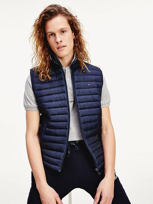 Muške Tommy Hilfiger CORE PACKABLE DOWN VEST Kaputi Plava | TH107DWN