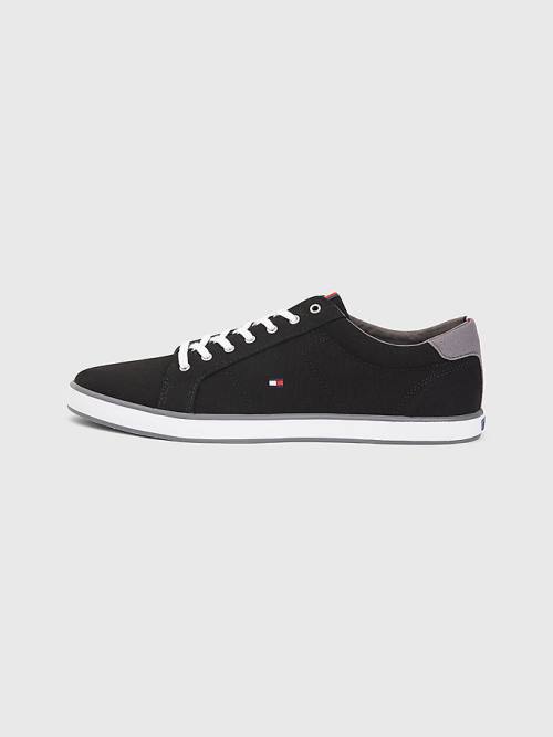 Muške Tommy Hilfiger Canvas Lace Up Patike Crna | TH271ADI