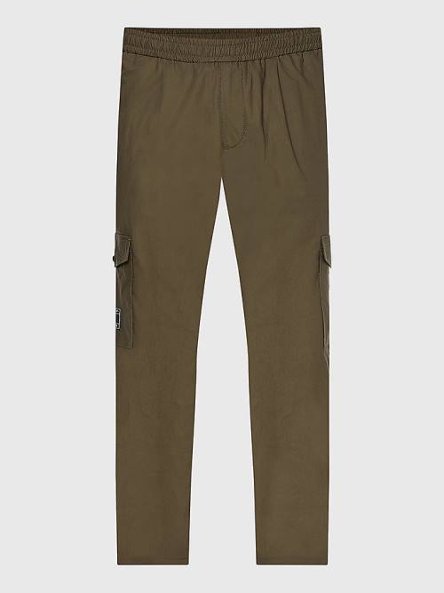 Muške Tommy Hilfiger Cargo Relaxed Fit Poplin Chinos Pantalone Kaki | TH983CAX