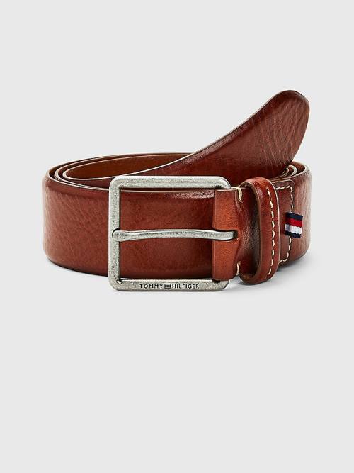 Muške Tommy Hilfiger Casual Leather Essential Kaiševi Braon | TH621VTM