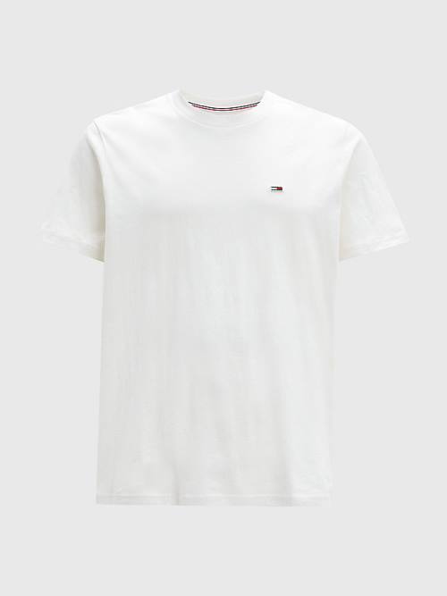 Muške Tommy Hilfiger Classics Organic Cotton Majice Bela | TH109TAB