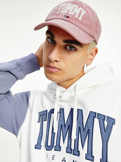 Muške Tommy Hilfiger College Baseball Cap Kape Roza | TH683CTP