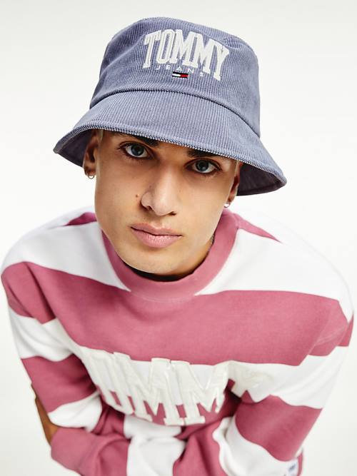 Muške Tommy Hilfiger College Bucket Kape Ljubičasta | TH637UHK