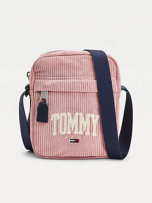 Muške Tommy Hilfiger College Crossbody Torbe Roza | TH081UHR