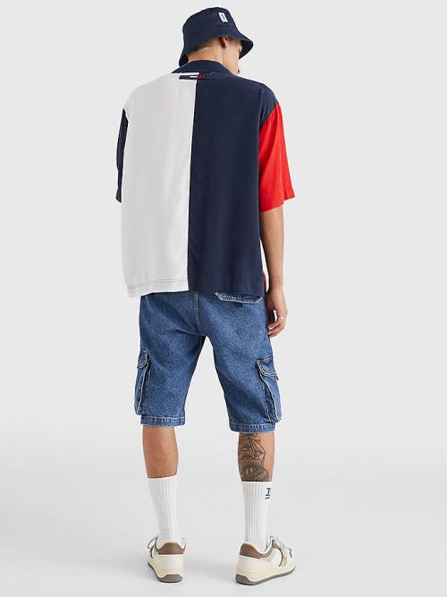 Muške Tommy Hilfiger Colour-Blocked Camp Košulje Plava | TH052SPV