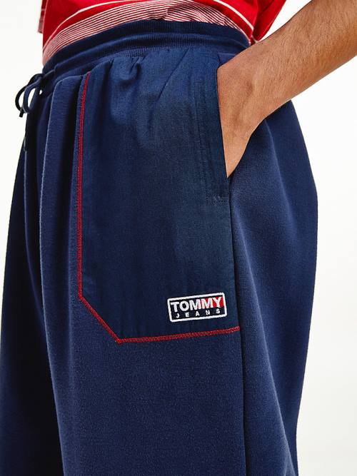 Muške Tommy Hilfiger Contrast Stitch Pocket Joggers Pantalone Plava | TH439HFI