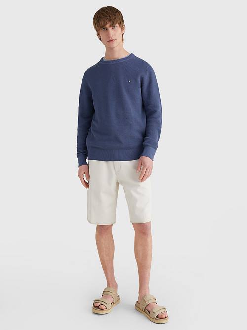 Muške Tommy Hilfiger Crew Neck Jumper Džemper Plava | TH790PIM