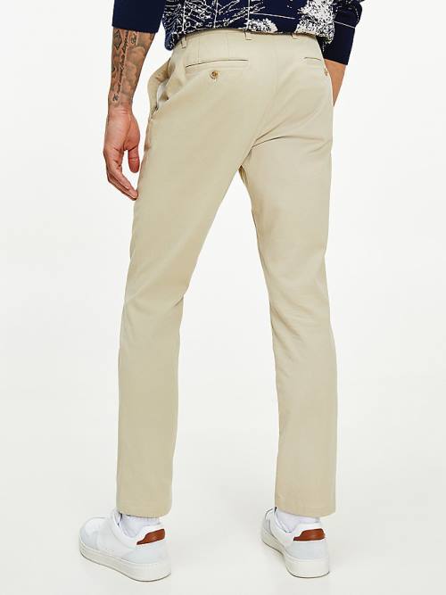 Muške Tommy Hilfiger Denton Fitted Straight Structure Pantalone Kaki | TH708OBG