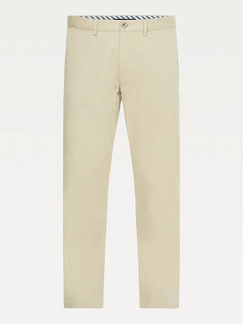 Muške Tommy Hilfiger Denton Fitted Straight Structure Pantalone Kaki | TH708OBG