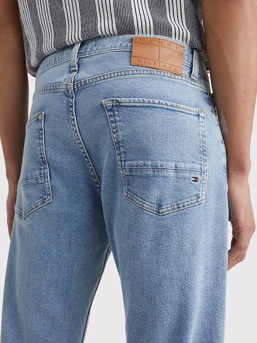 Muške Tommy Hilfiger Denton Straight Faded Farmerke Denim Plava | TH561SGF